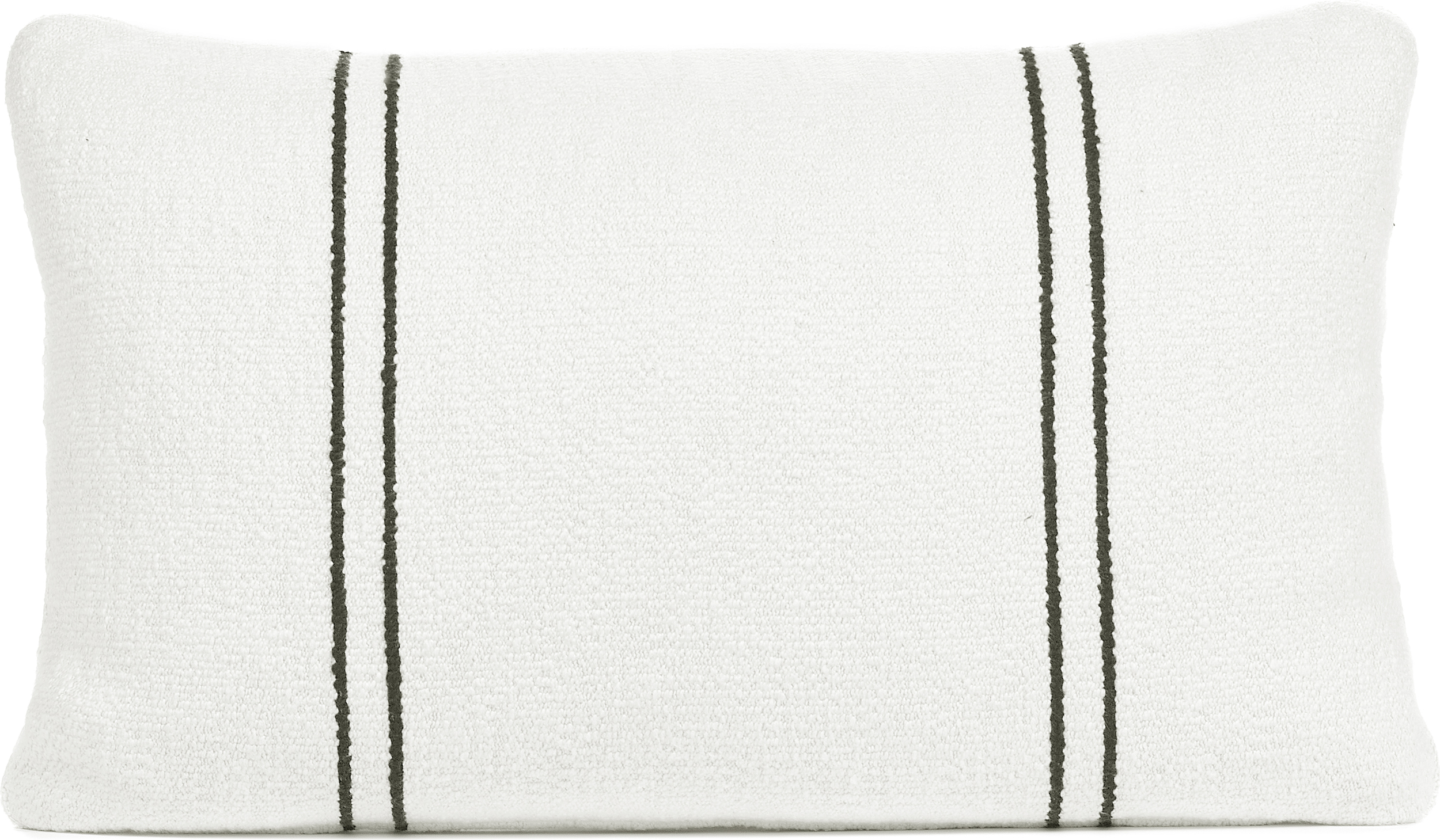 Poduszka dekoracyjna Rudolph w paski 40 x 60 cm biało-czarna