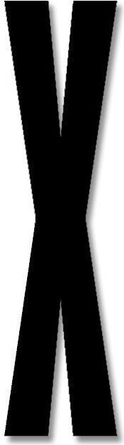 Litera Design Letters X 8 cm czarna akrylowa