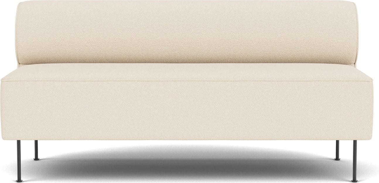 Sofa modułowa Eave 165 cm kremowa na czarnych stalowych nogach