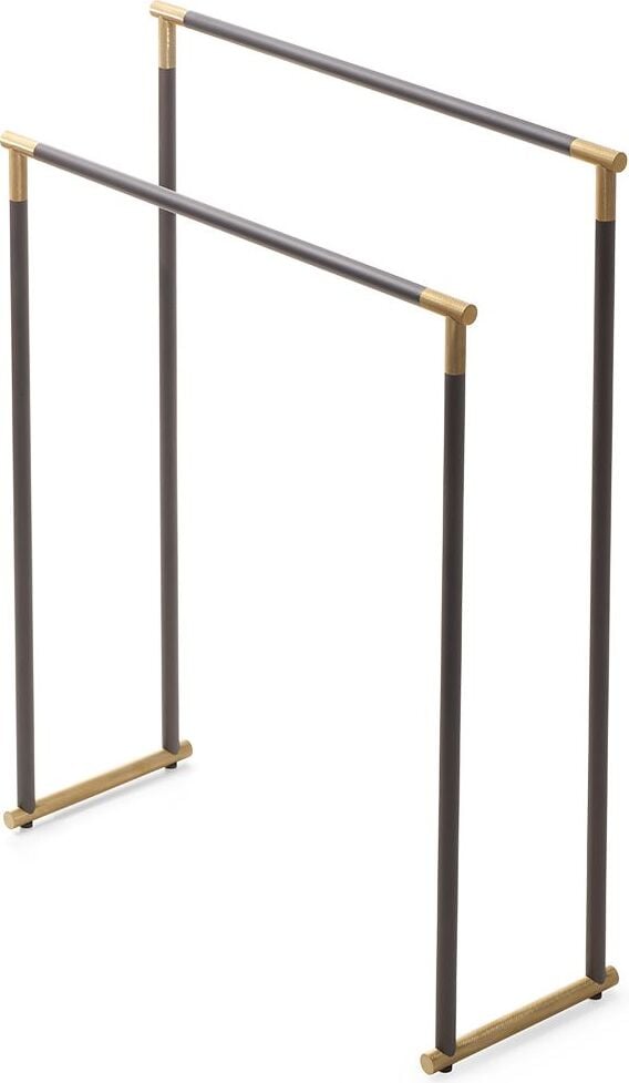 Stojak na ręczniki Club ciemny metal mat-złoty