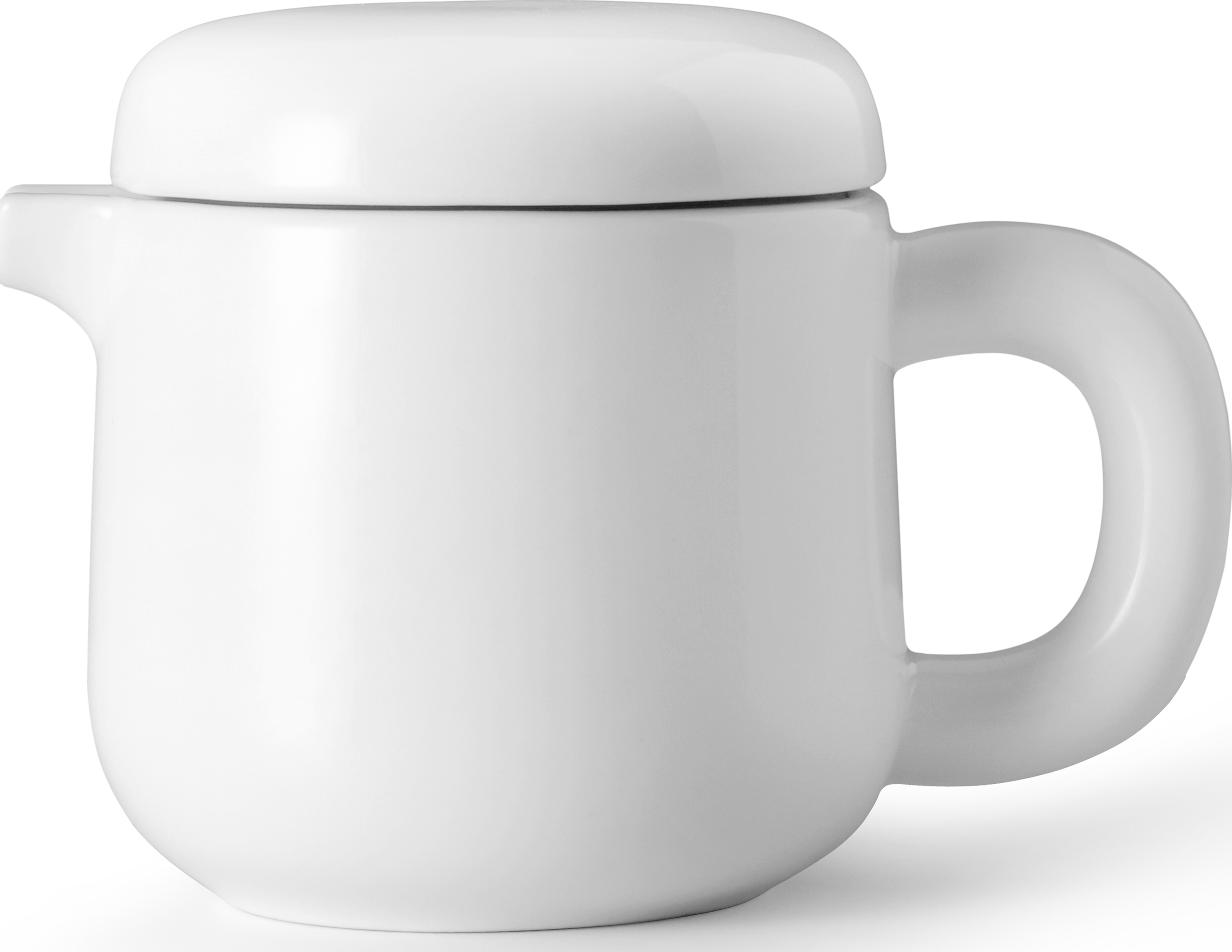 Dzbanek do zaparzania herbaty Isabella błyszczący biały