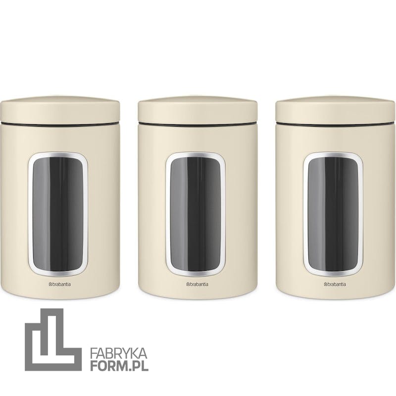 Pojemniki kuchenne Brabantia 1,4 l jasnobeżowe 3 szt.