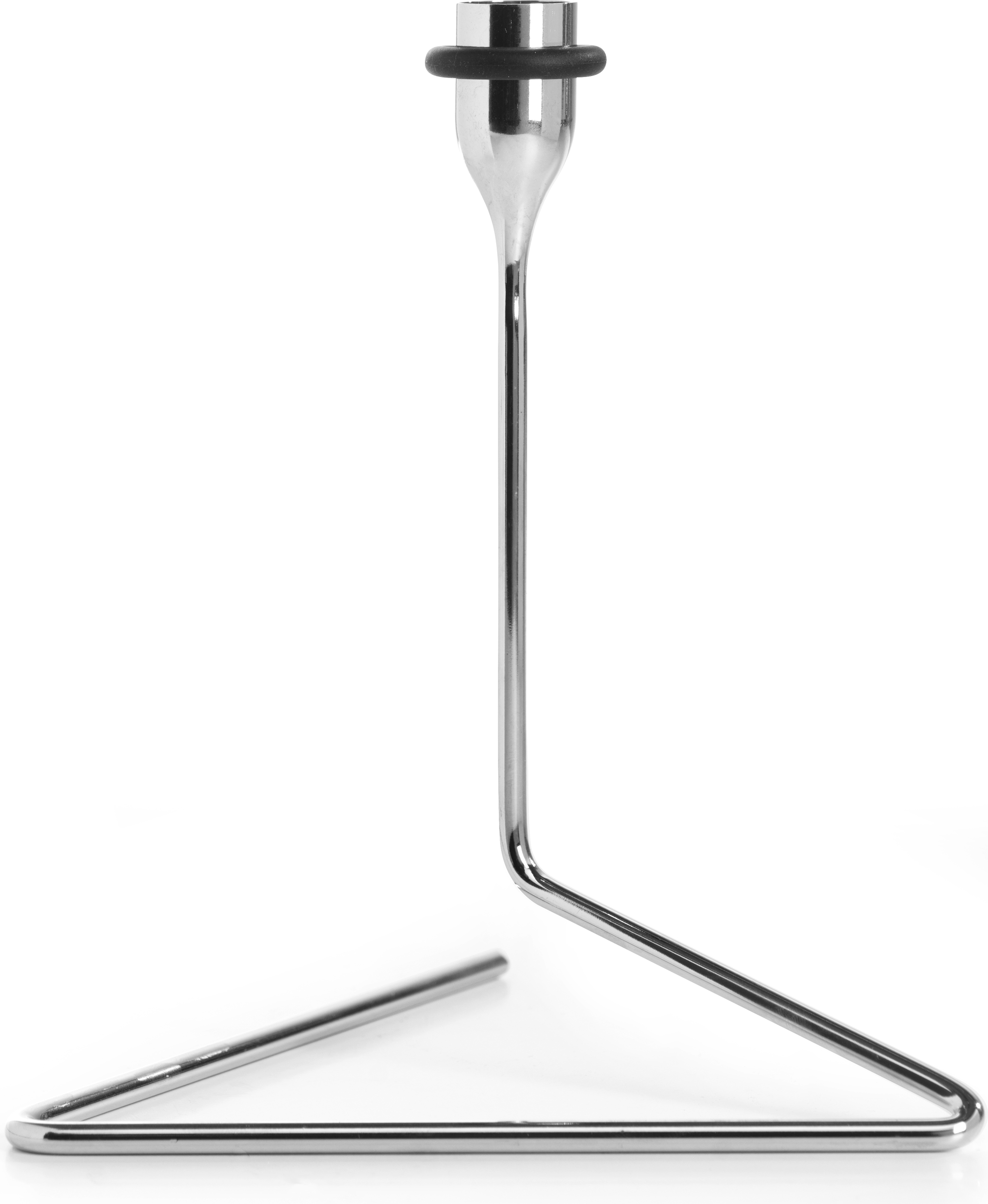 Świecznik na klasyczną świecę Puzzle 20 cm srebrny