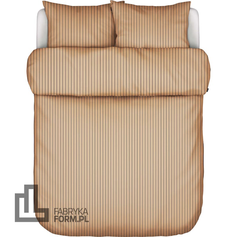 Pościel Mulji 260 x 220 cm beżowa z 2 poszewkami na poduszki 60 x 70 cm