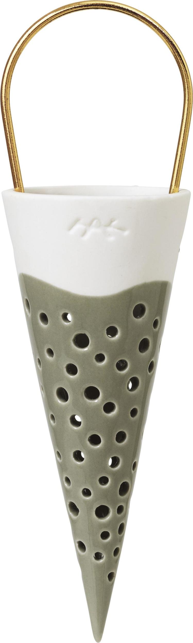 Dekoracja świąteczna Nobili 18 cm oliwkowa