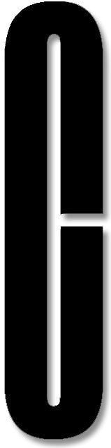 Litera Design Letters C 8 cm czarna akrylowa
