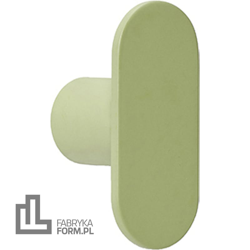 Wieszak Hübsch jasnozielony metalowy pojedynczy