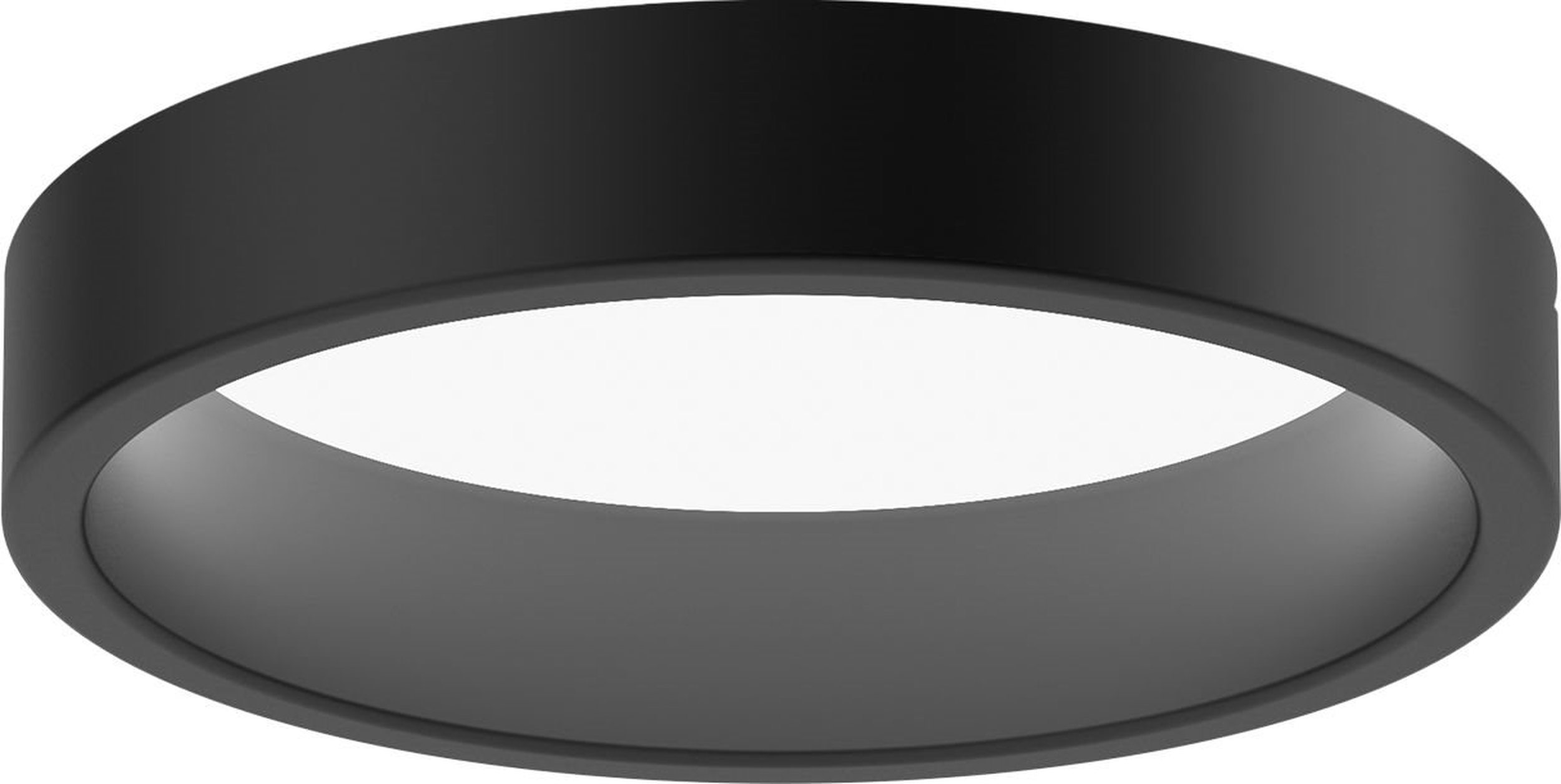 Plafon Circle Semi Recessed LED 3000K 26,7 cm czarny