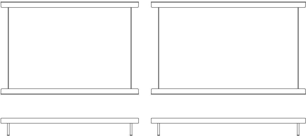Rama do sofy modułowej In Situ 4 Seater Frame Configuraton 3