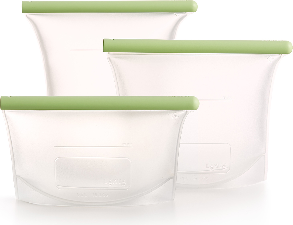 Woreczki hermetyczne Lekue silikonowe 3 szt.