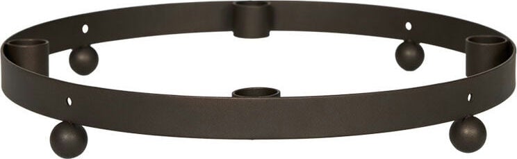 Świecznik adwentowy Pearl 36 cm mosiądz brązowiony