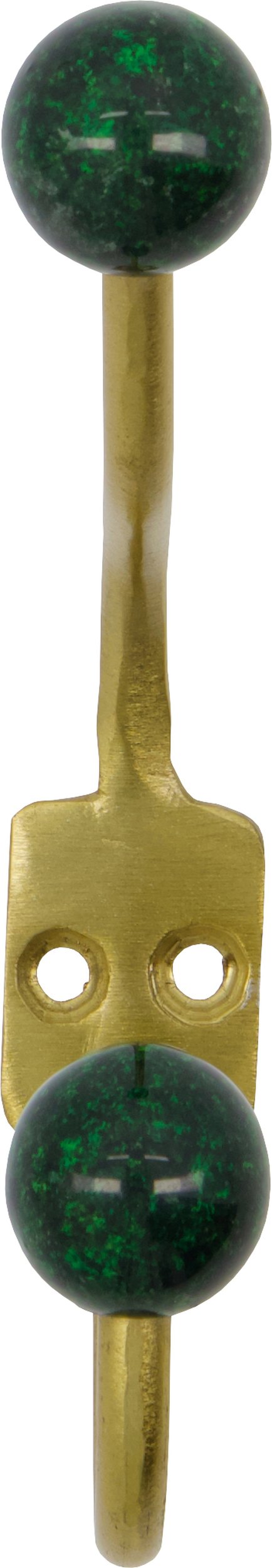 Haczyki ścienne Ball 13 cm zielone 2 szt.