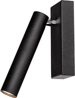 Kinkiet Roll czarny z łączeniem srebrnym