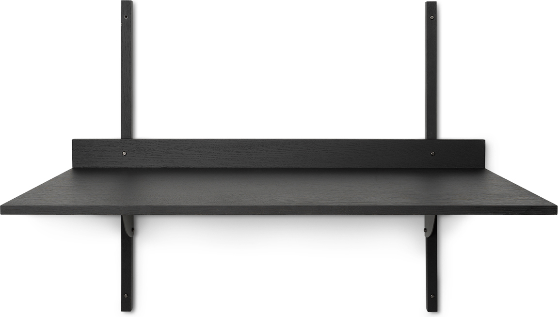 Biurko Sector czarne montowane na ścianie