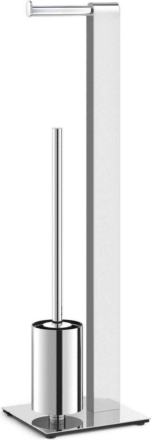 Szczotka do WC z uchwytem na papier Atore polerowana