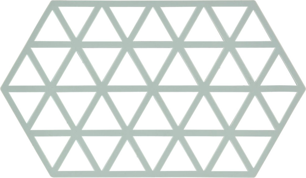 Podstawka pod gorące naczynia Triangles 24 cm szaroniebieska