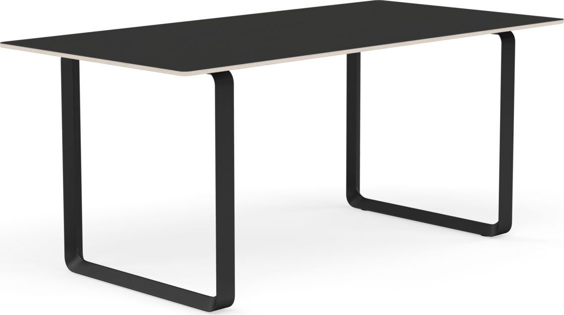 Stół Muuto 170 x 85 cm czarny nogi czarne