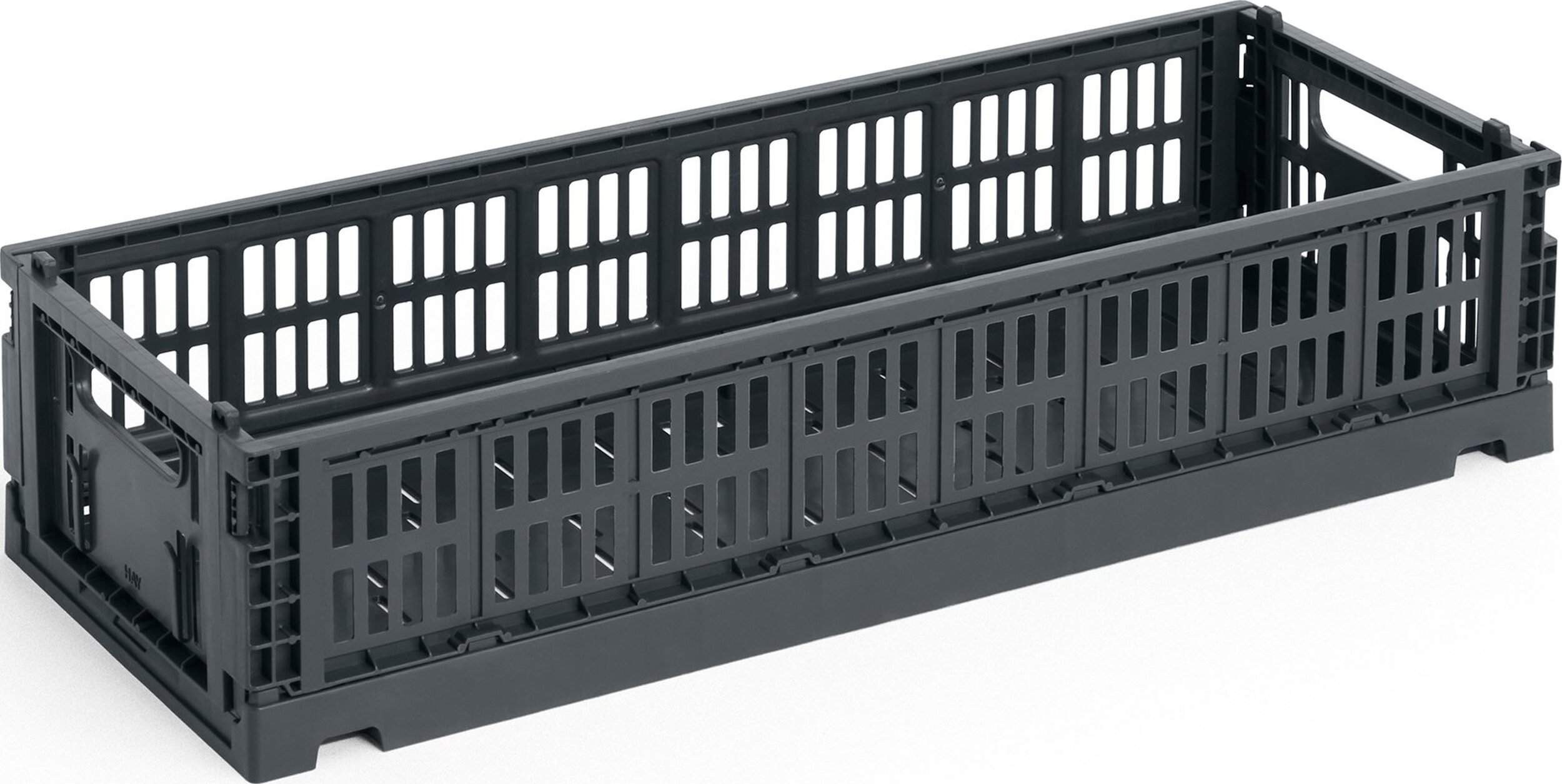 Kosz do przechowywania Hay Colour Crate Mini Oblong w kolorze węgla