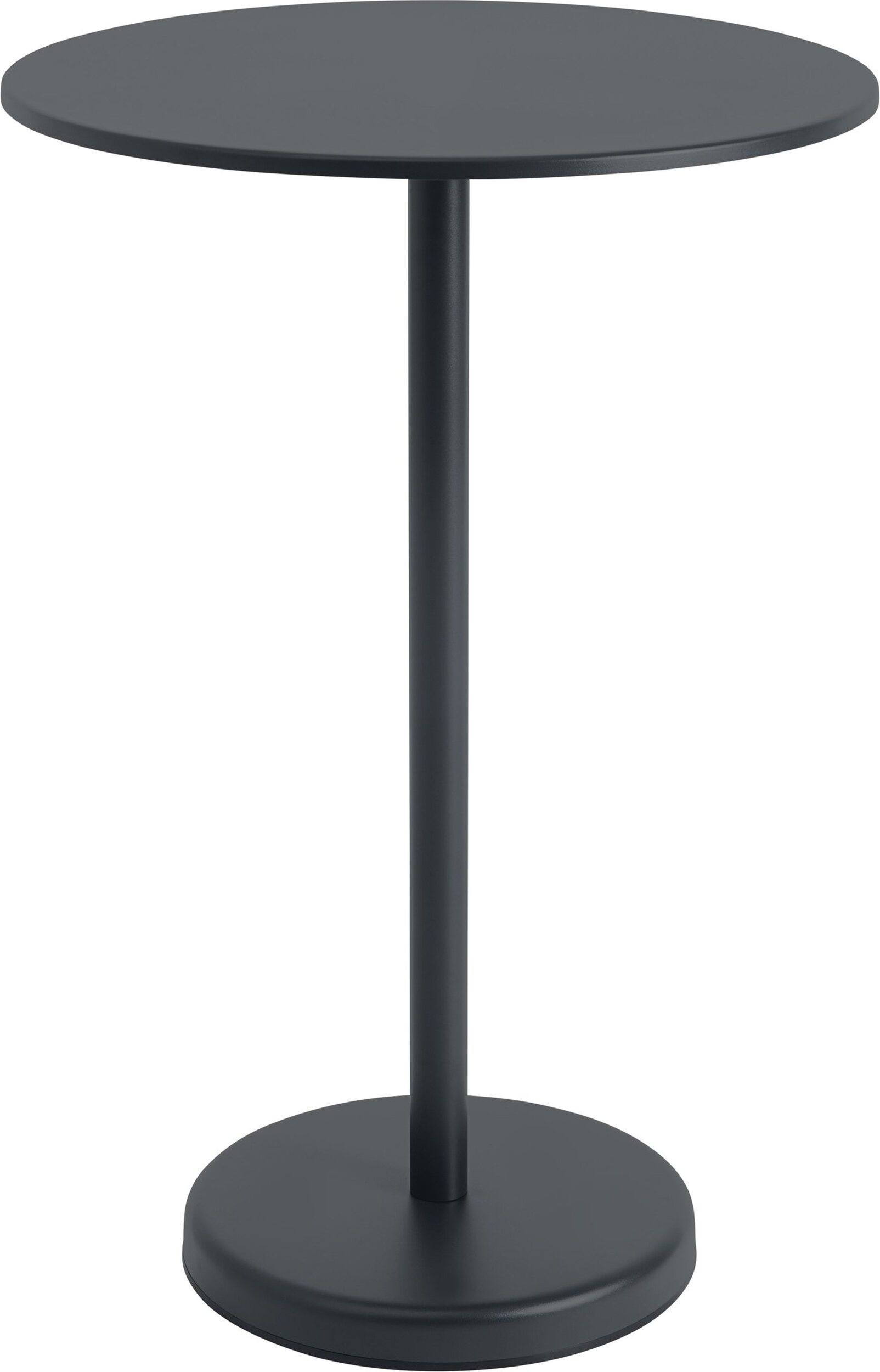 Stolik kawowy Linear okrągły 70 x 105 cm czarny