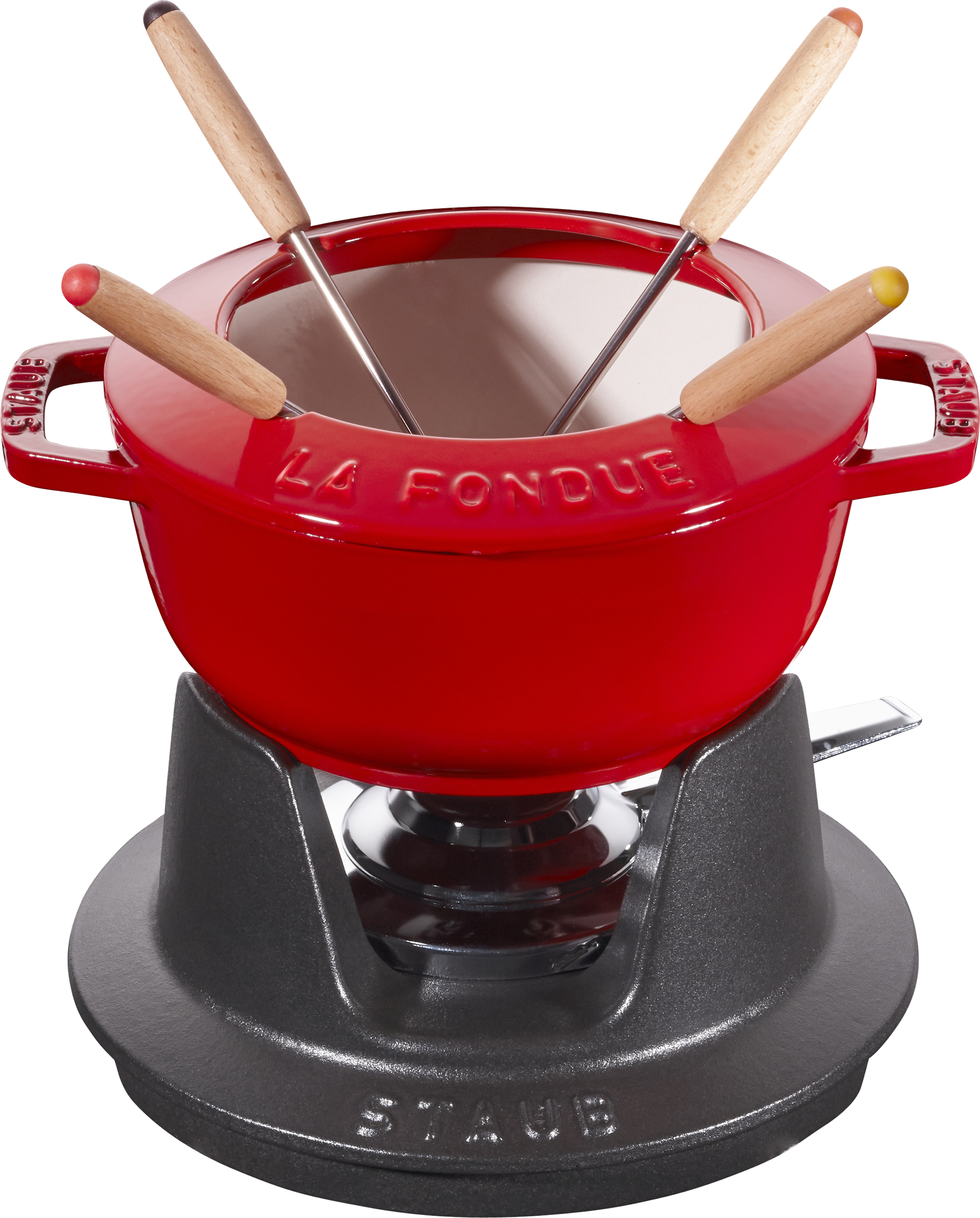 Zestaw do fondue Staub 16 cm czerwony 8 el.