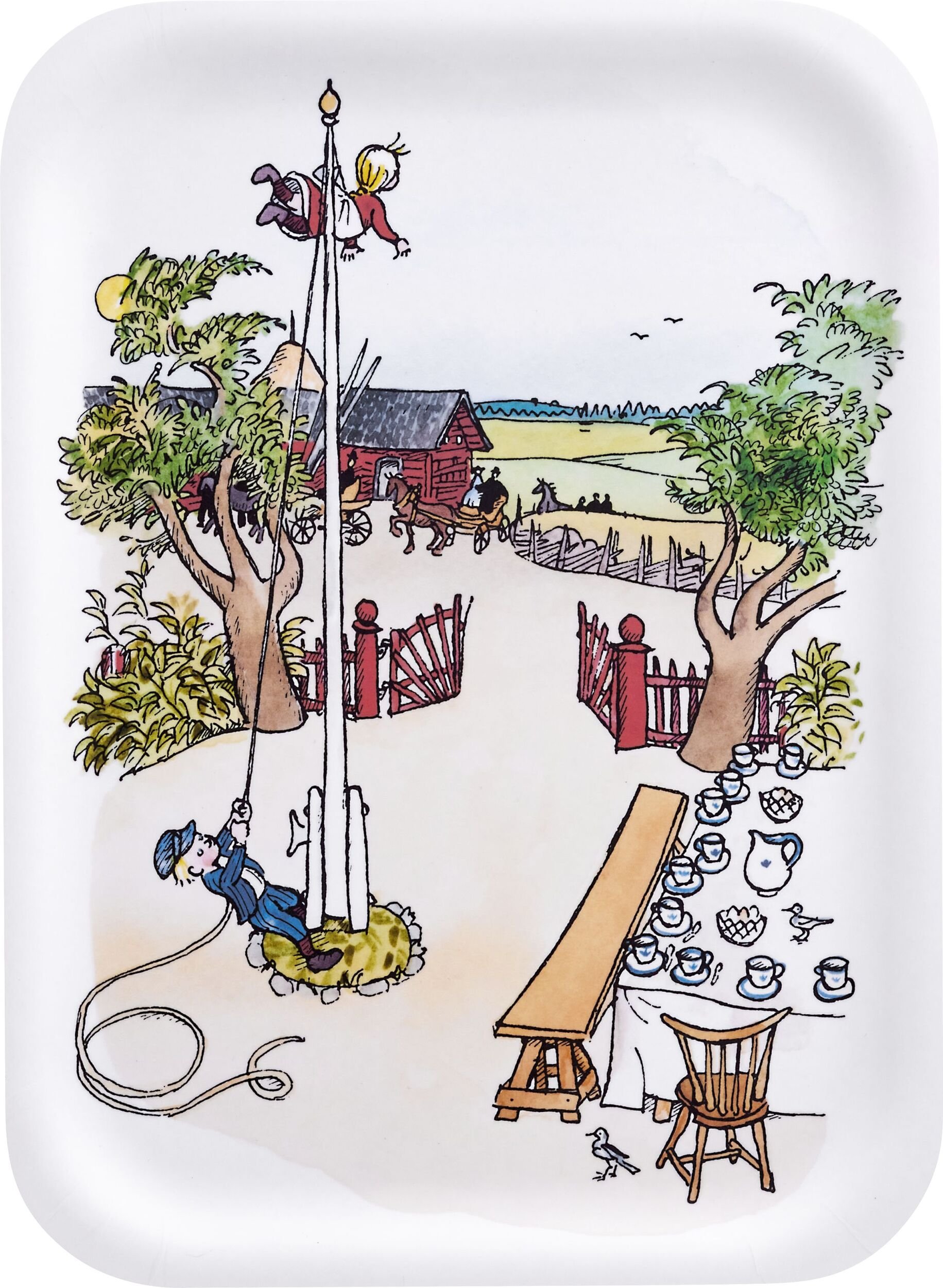 Taca do serwowania Muurla Emil ze Smalandii "The Flagpole" 20 x 27 cm