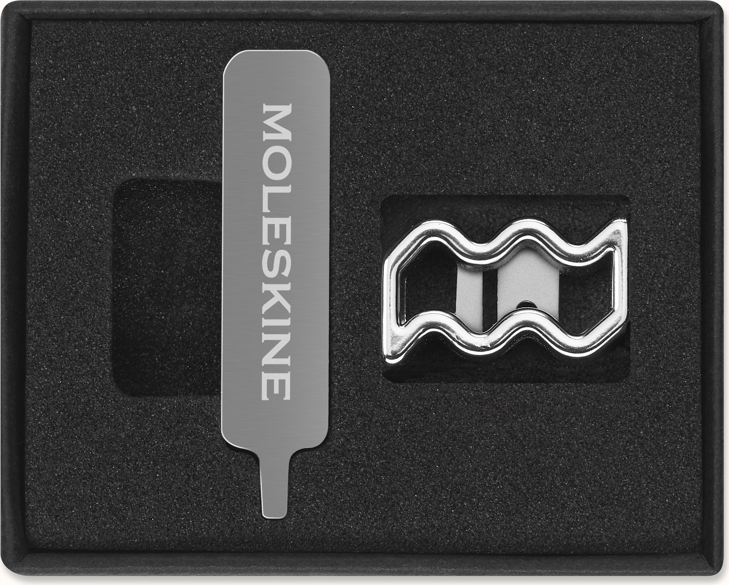 Przypinka na notes Moleskine zodiak wodnik srebrna