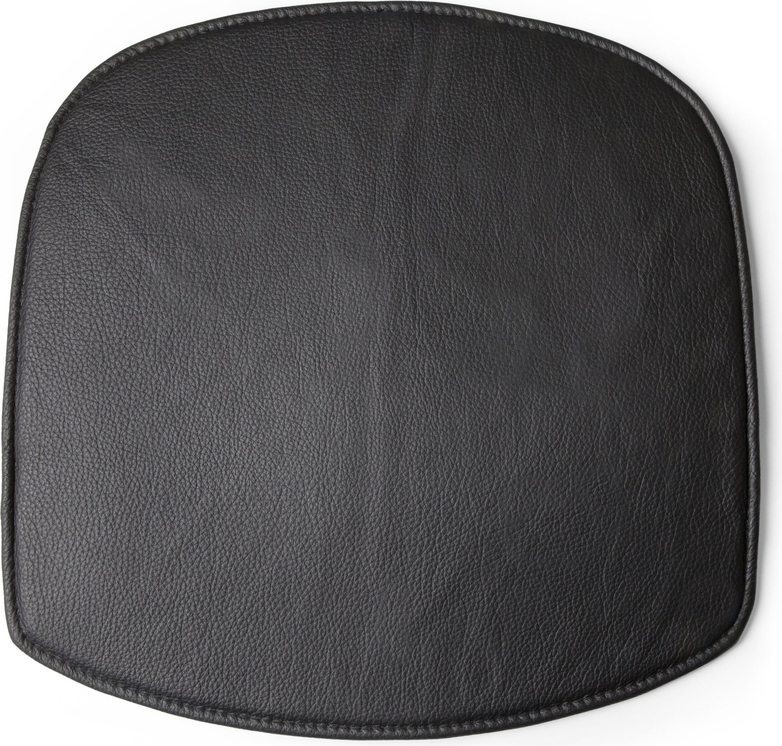 Poduszka na krzesło Wick czarna skórzana