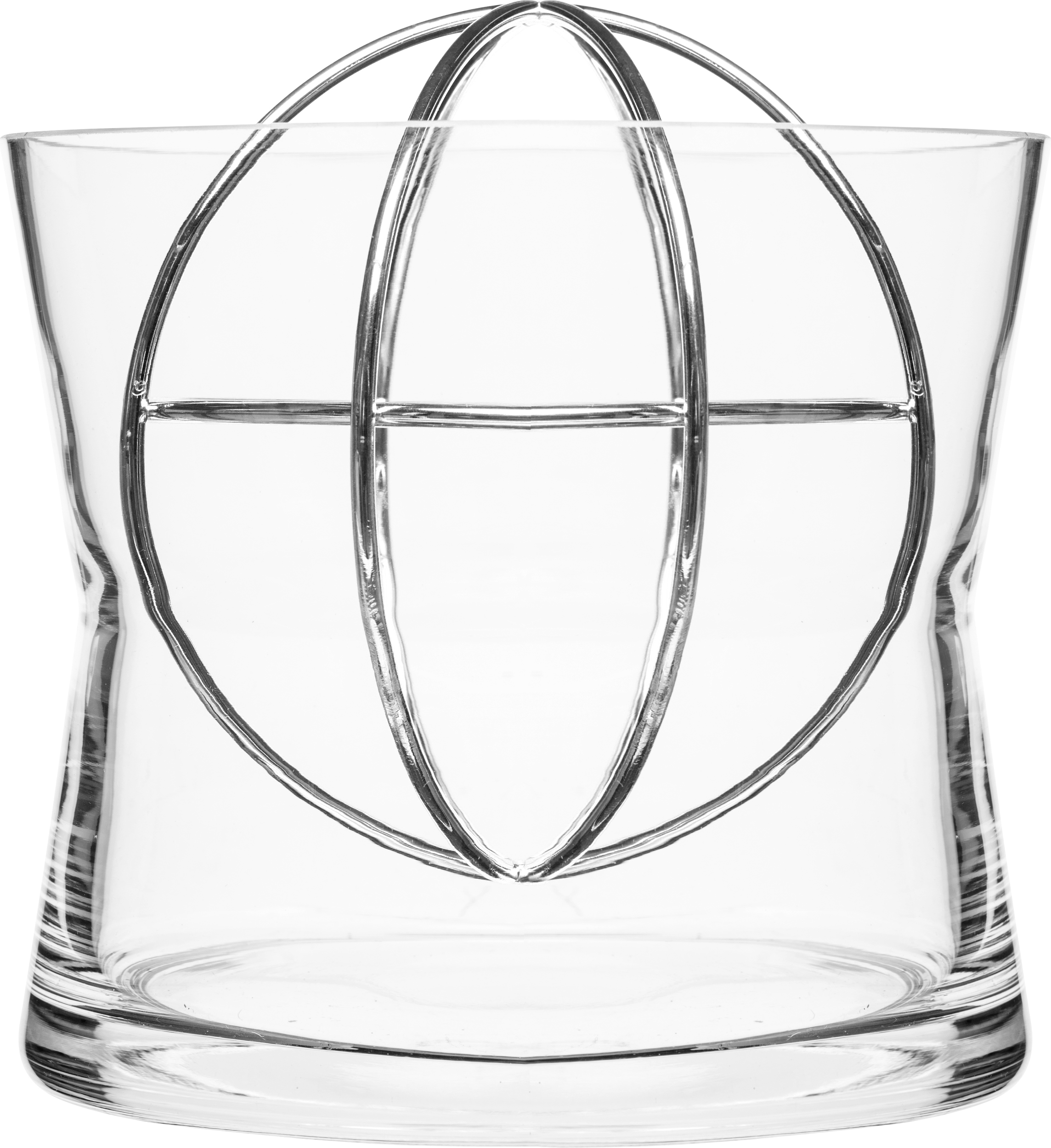 Wazon Sphere L srebrny