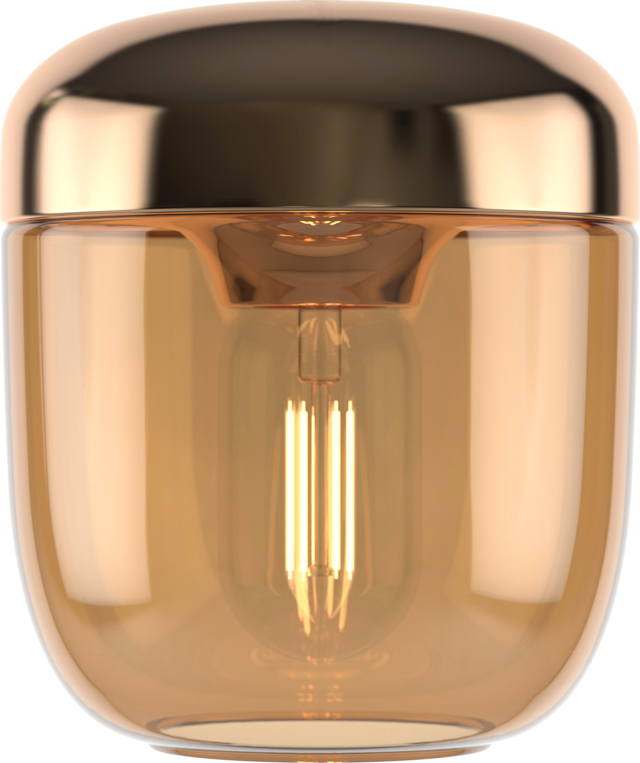 Lampa Acorn bursztynowy mosiądz