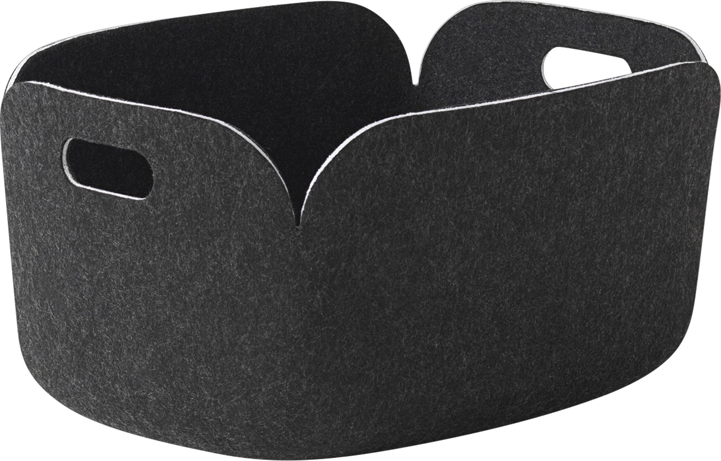 Kosz do przechowywania Restore 35 x 48 cm czarny melanż