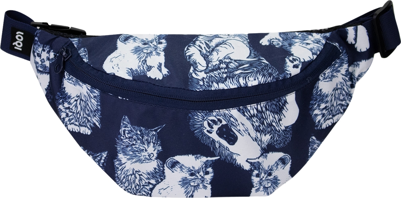 Saszetka LOQI Artist Red Poppy Bee koty z recyklingu