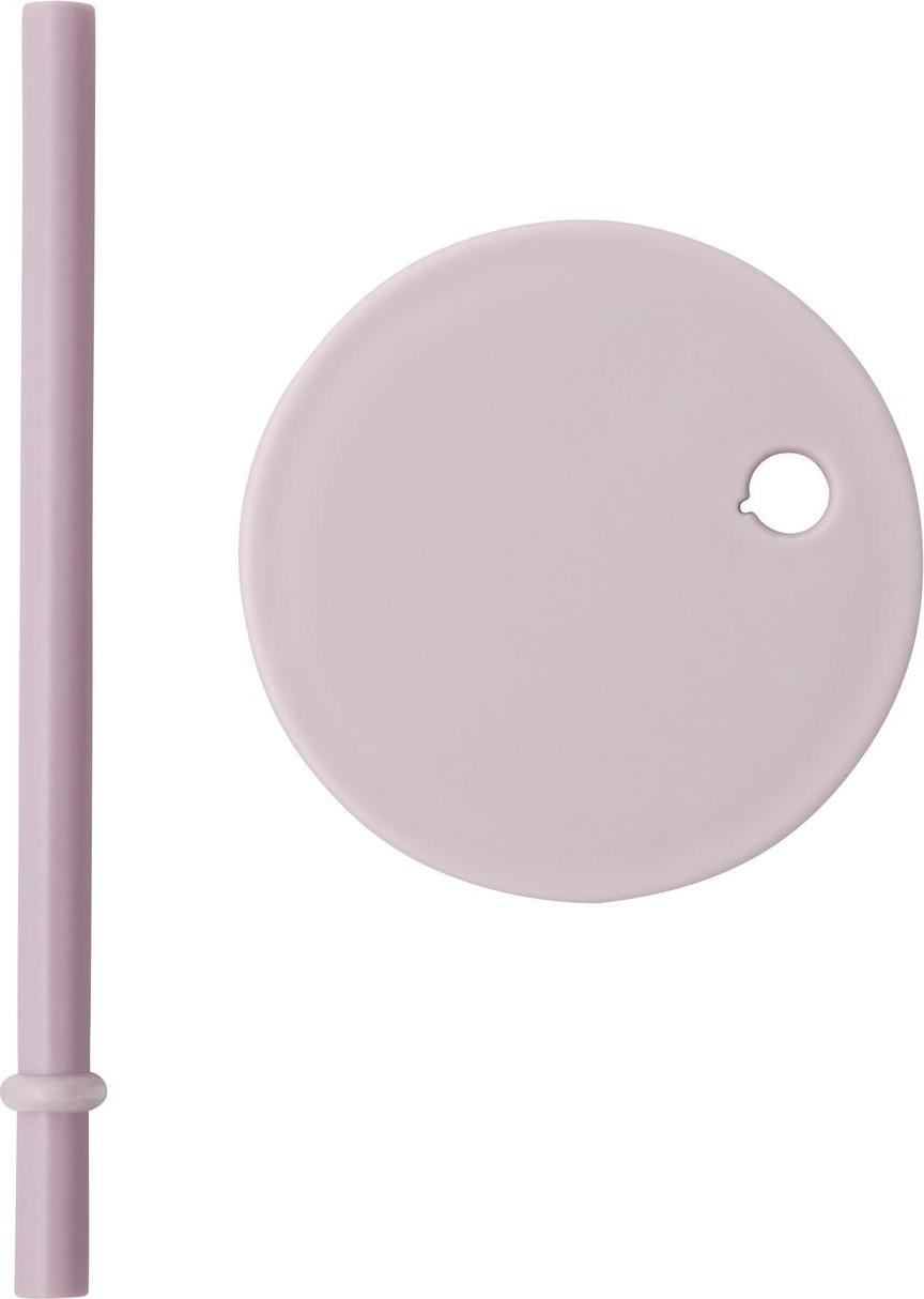 Pokrywka ze słomką do kubków Kids Personal lawendowa