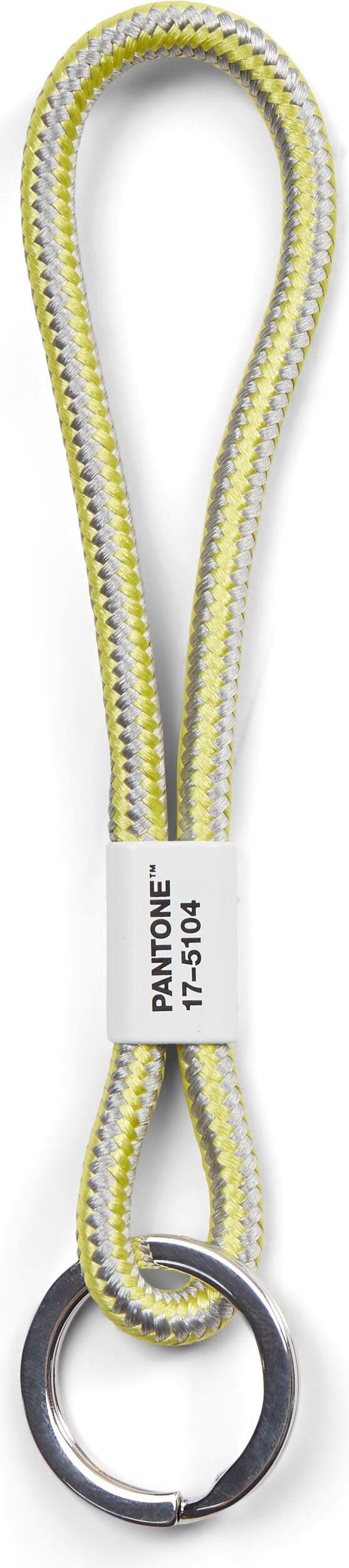 Smycz do kluczy Pantone krótka szaro-żółta