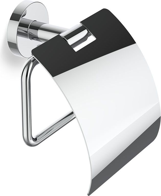 Uchwyt na papier toaletowy Basic chrom z klapką