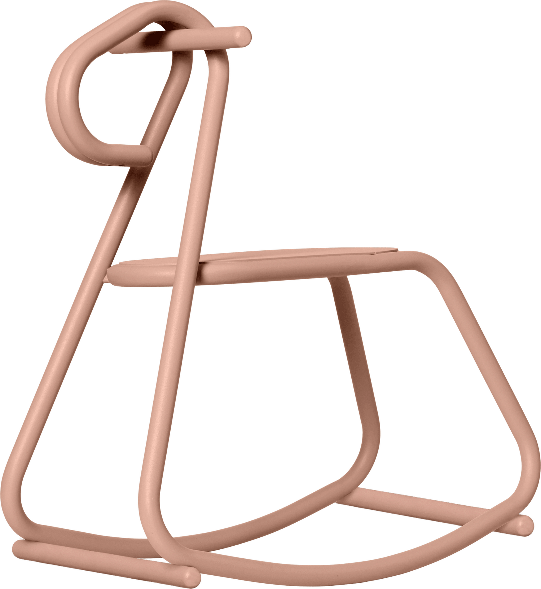 Koń na biegunach Lussi różowy