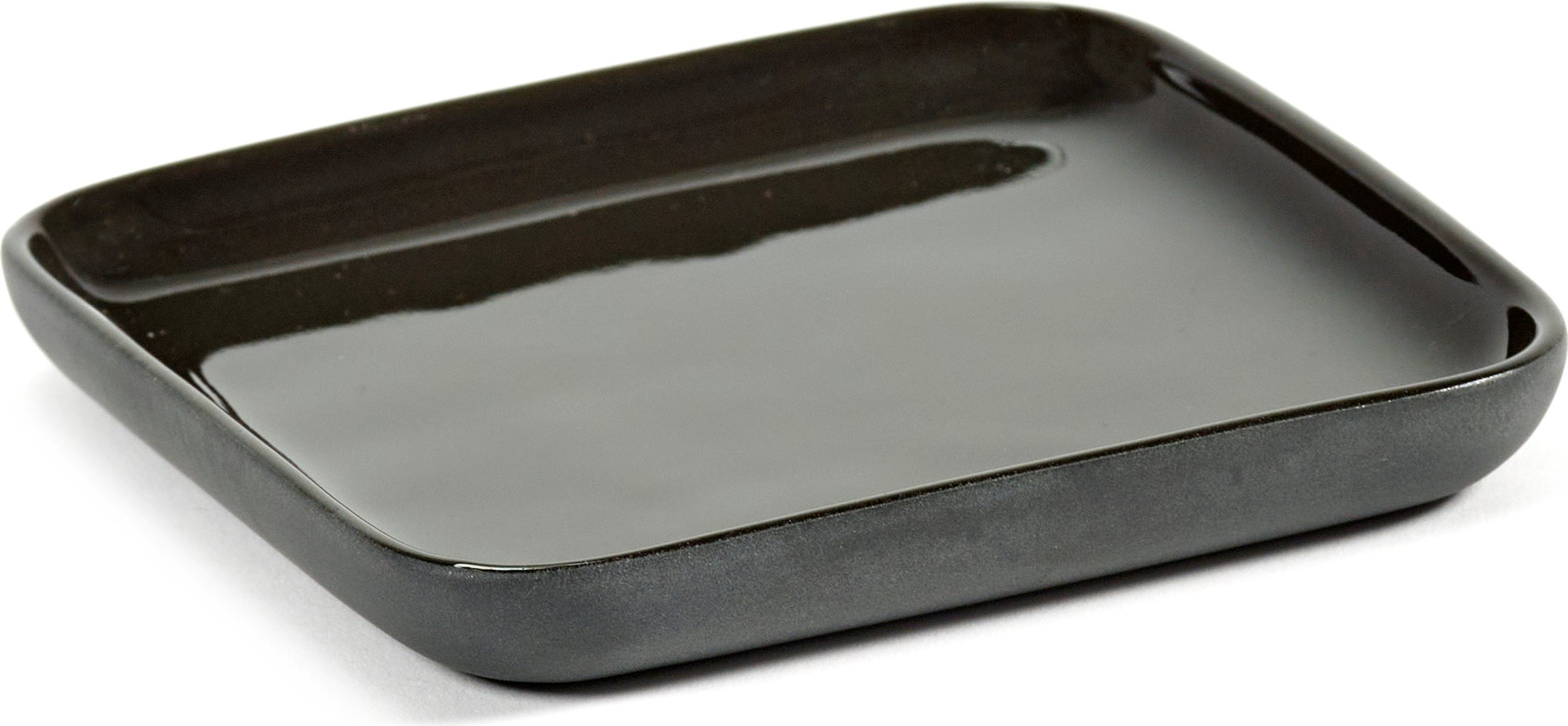 Taca łazienkowa Cose kwadratowa 9,8 cm ciemnoszara