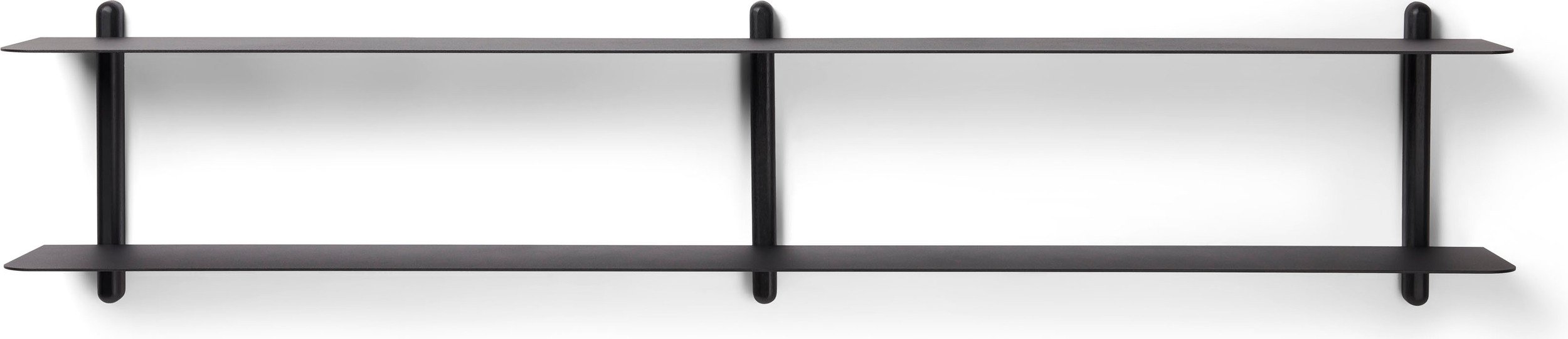 Półka ścienna Nivo C 25 cm czarny jesion