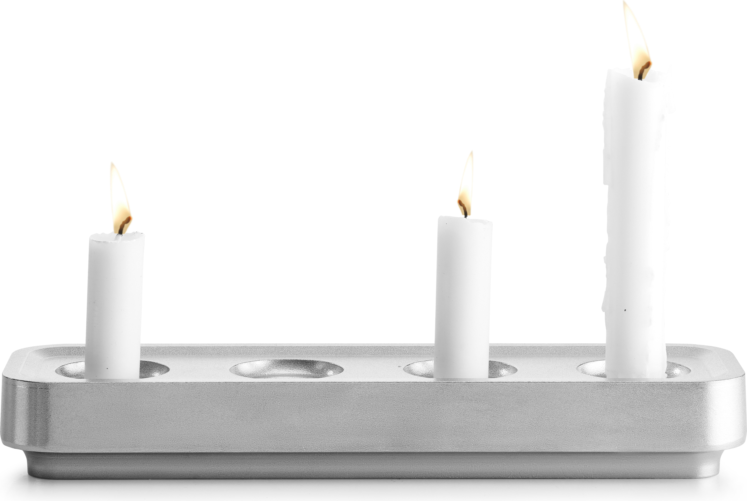 Świecznik Stumpastaken Long aluminium polerowane