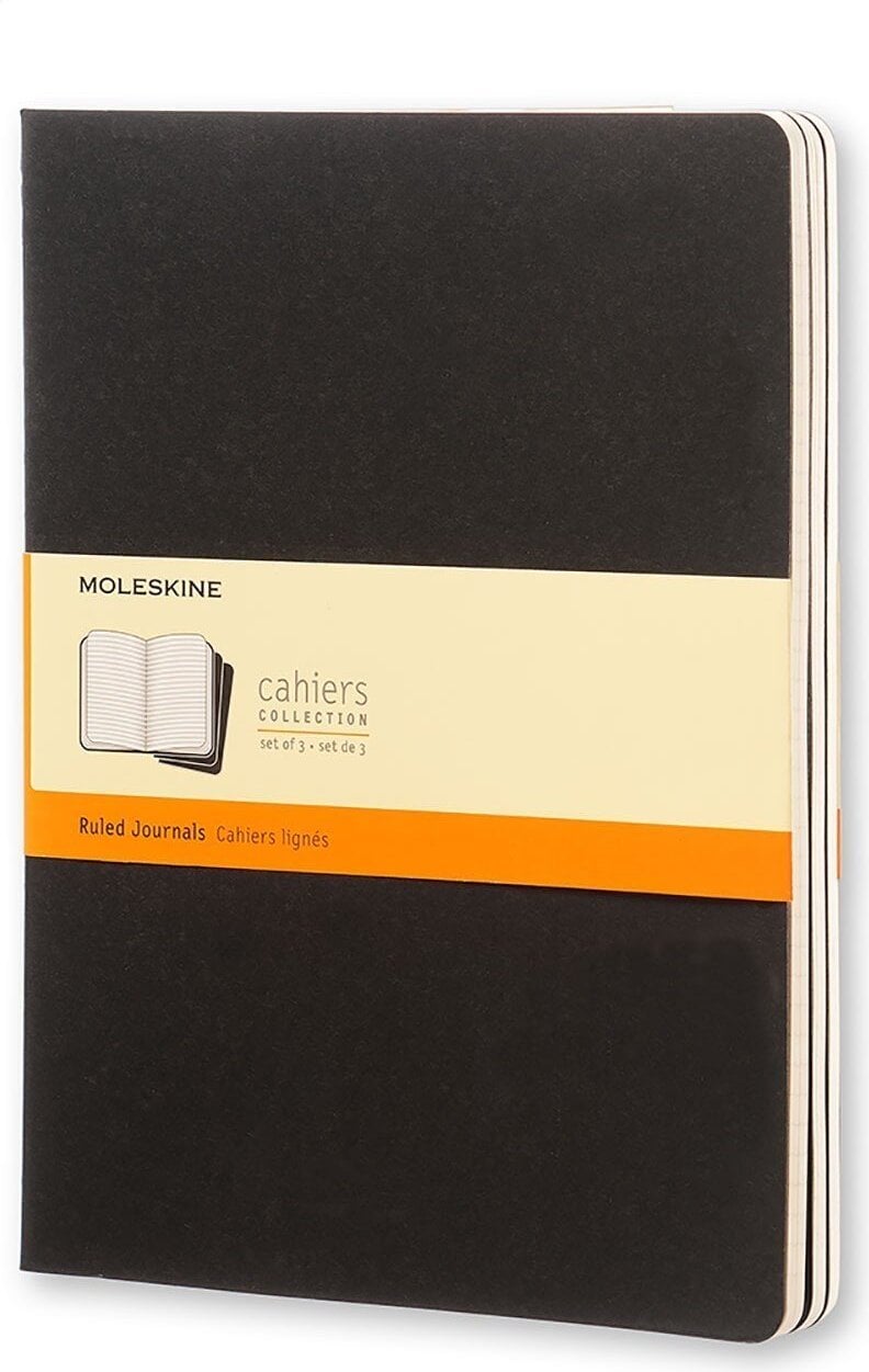Zeszyty w linię Moleskine Cahier Journals XL czarne 3 szt.