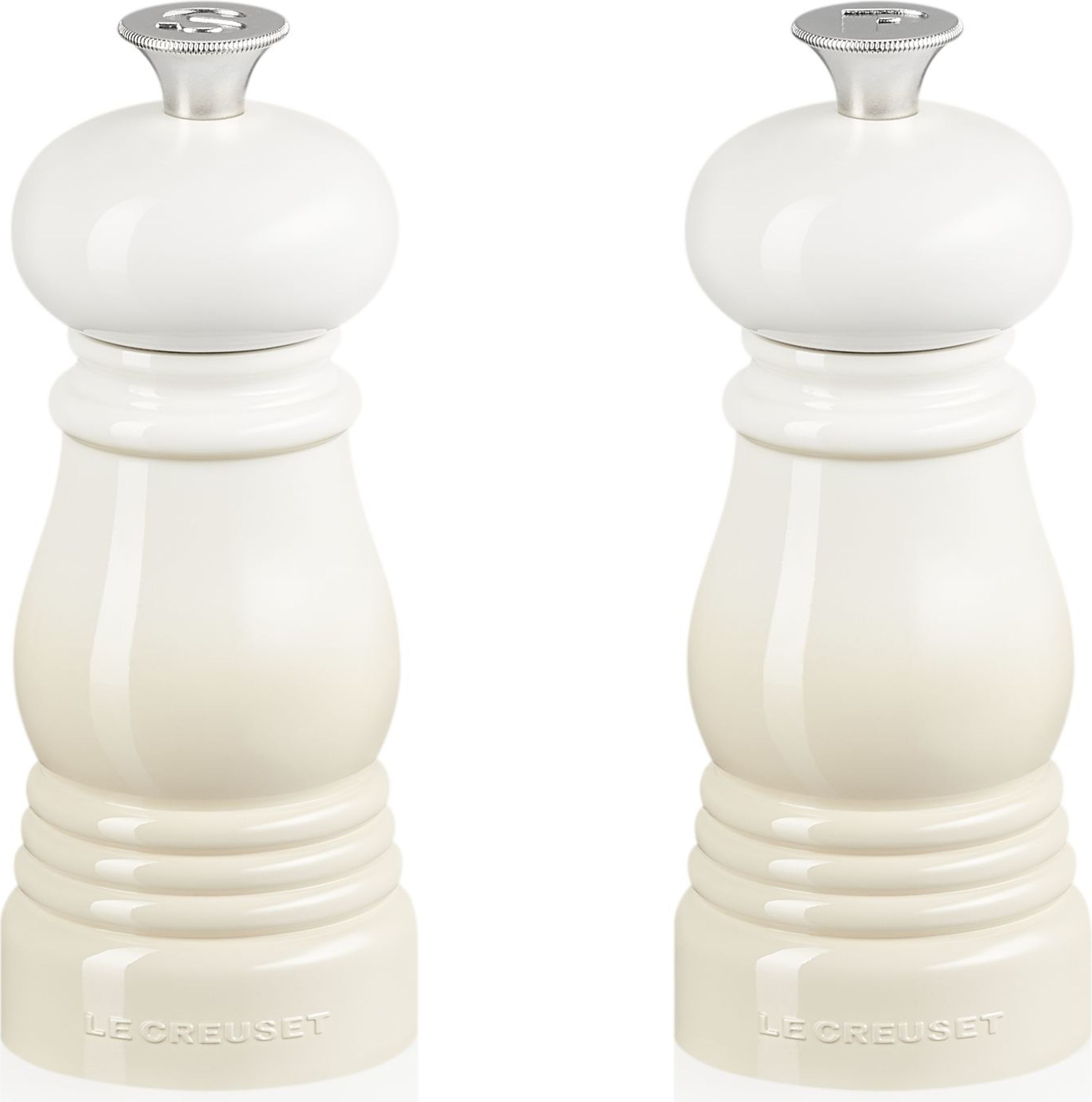 Młynki do soli i pieprzu Le Creuset 11 cm beżowe 2 szt.
