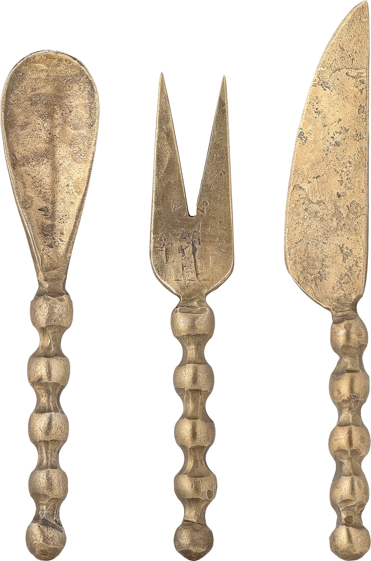 Sztućce do sera Haolin mosiądz 3 el.