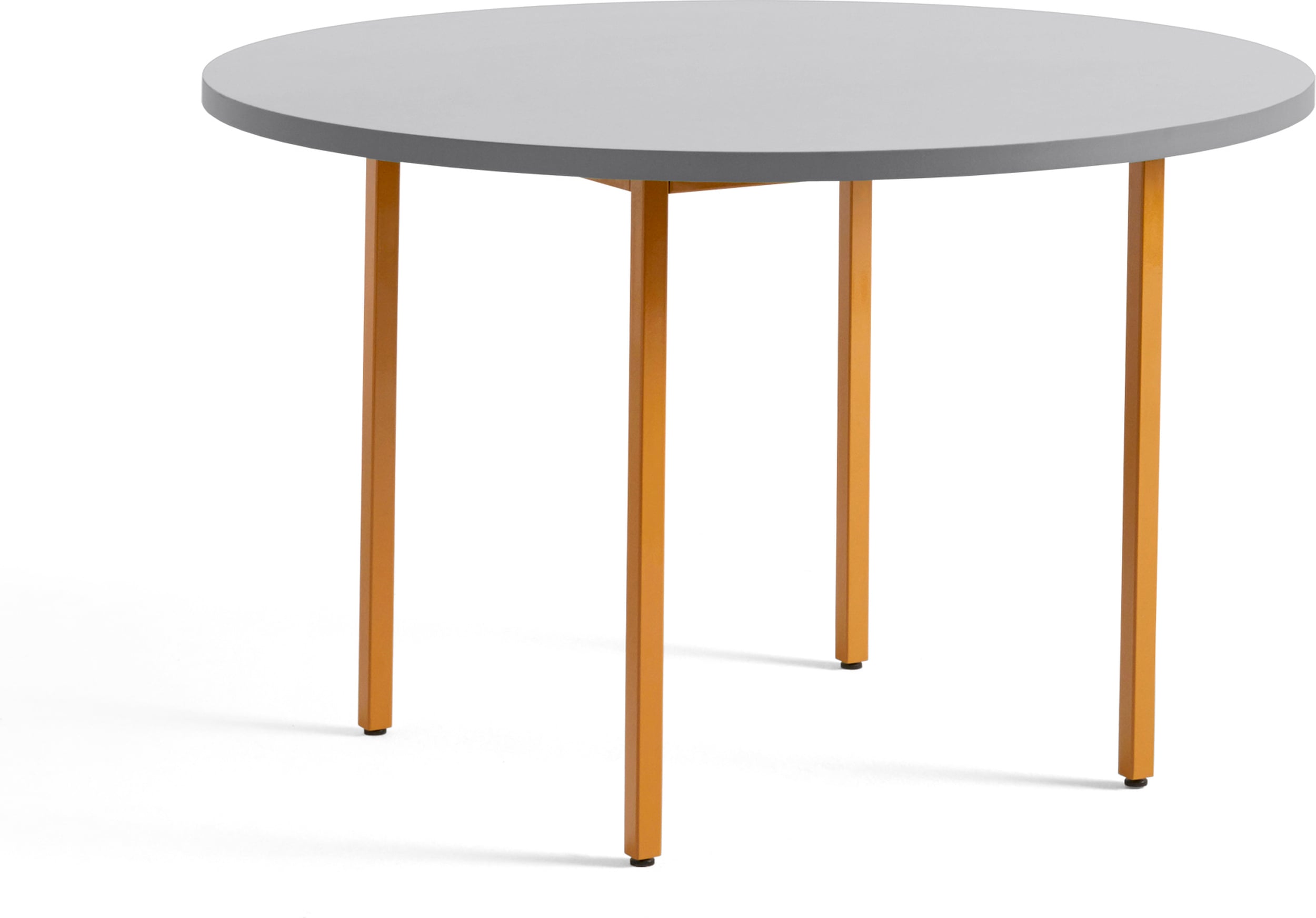 Stół Two-Colour okrągły 120 x 74 cm szaro-pomarańczowy