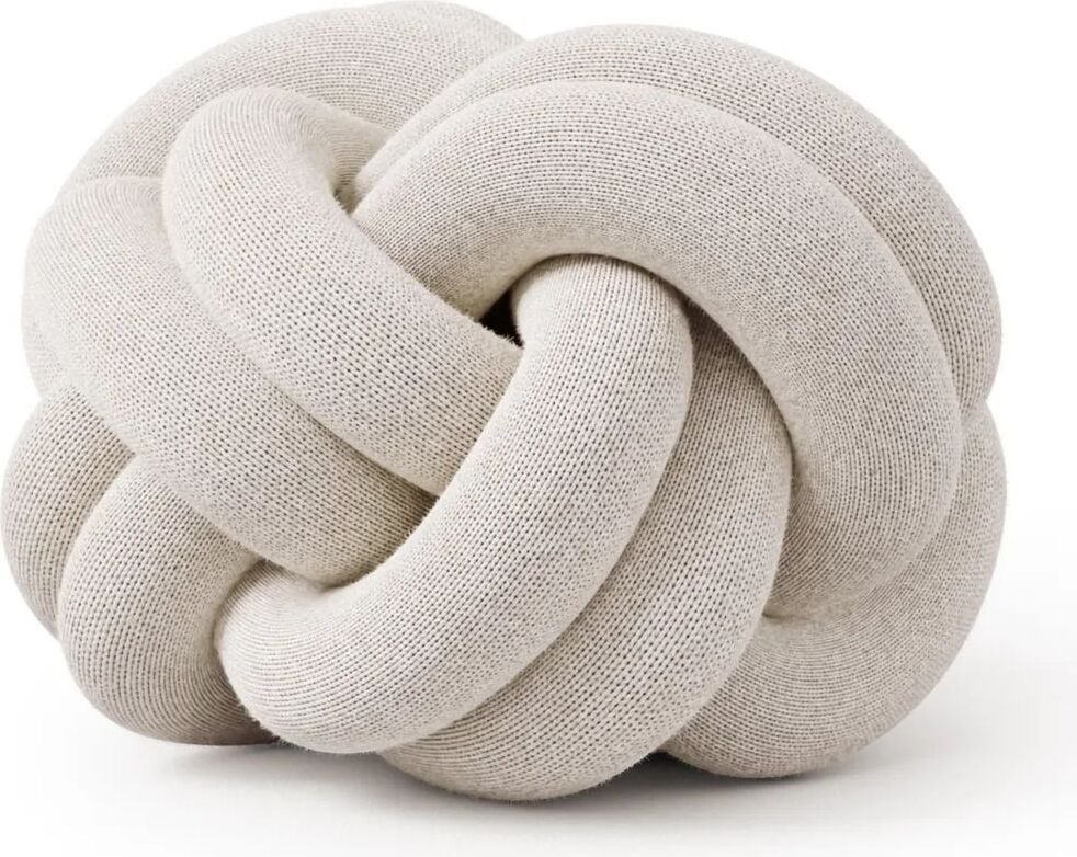 Poduszka dekoracyjna Knot kremowa
