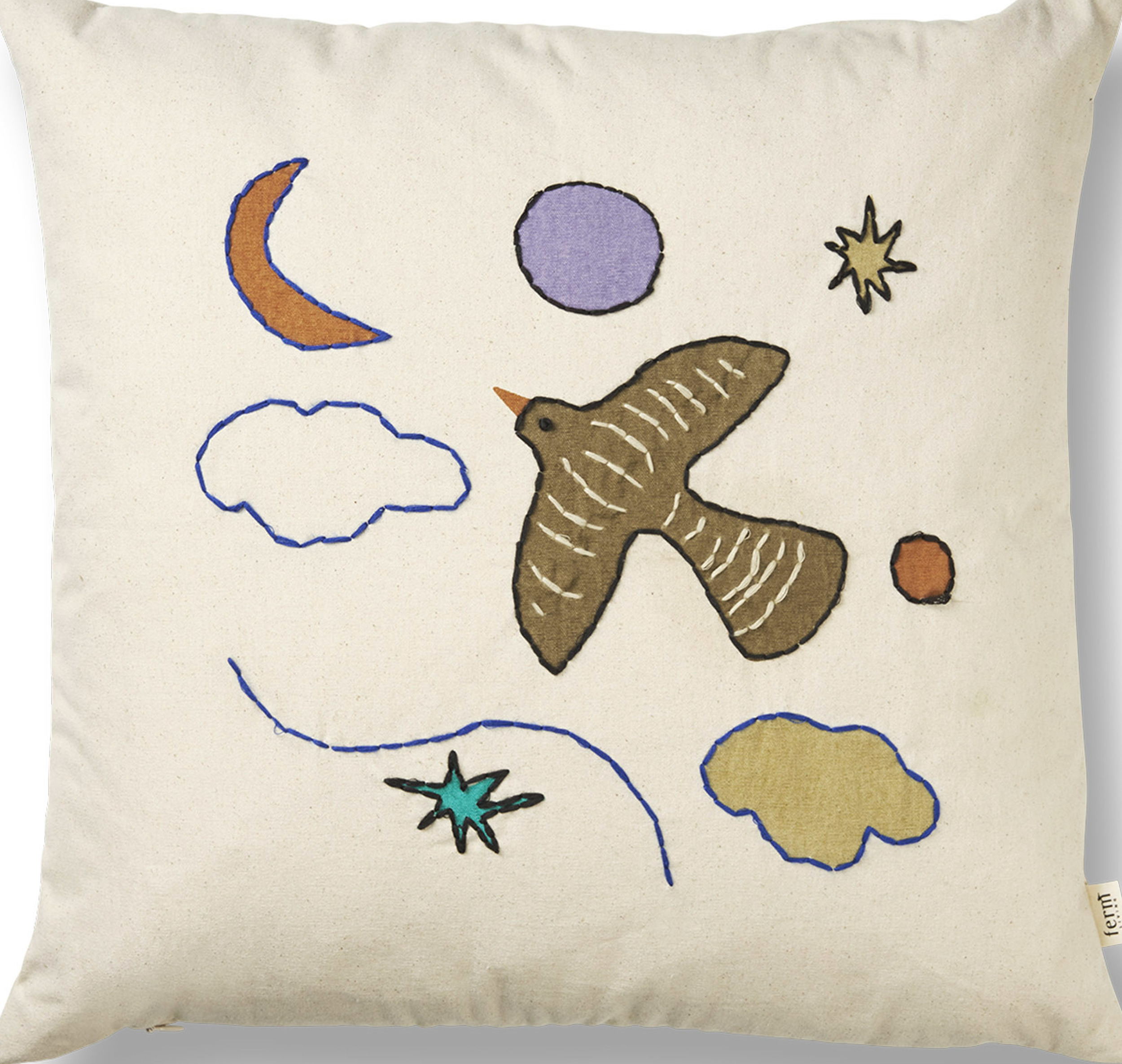 Poduszka dekoracyjna Naive Bird 40 x 40 cm