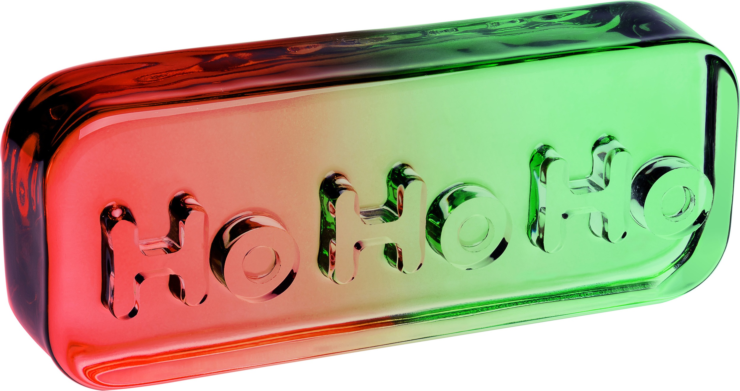 Dekoracja Paroles HoHoHo czerwono-zielona