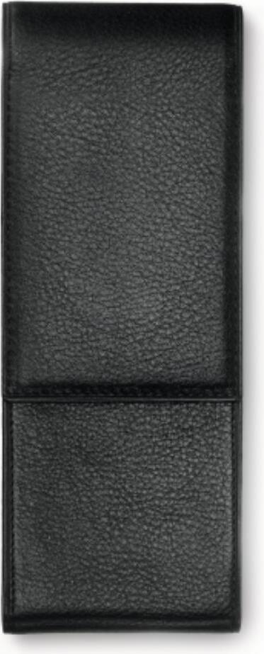 Etui na pióro lub długopis Lamy gładkie czarne z 2 przegródkami