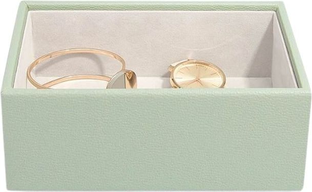 Szkatułka na biżuterię Stackers open mini zieleń szałwiowa