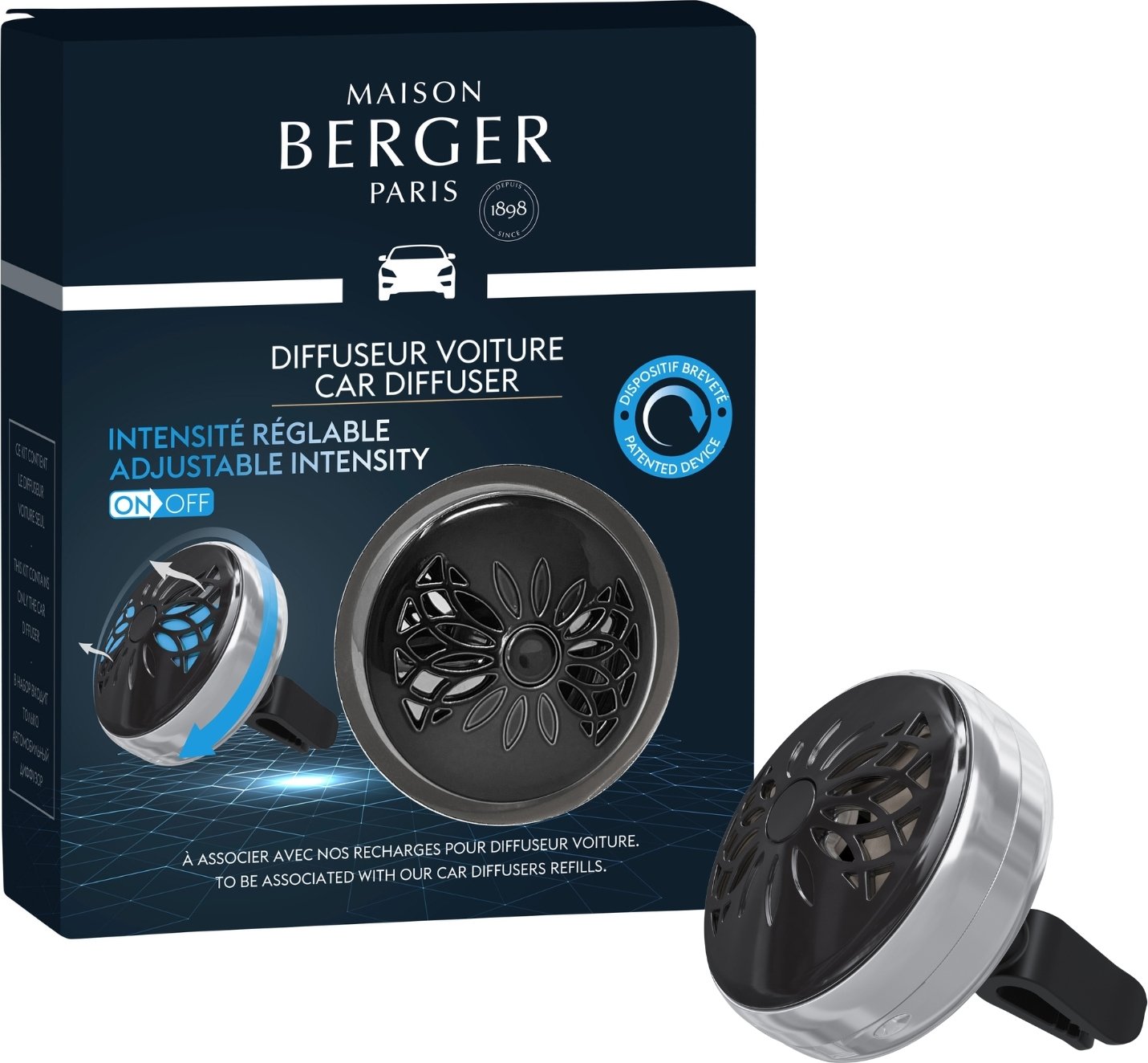 Dyfuzor zapachowy do samochodu Flower regulowany bez wkładu