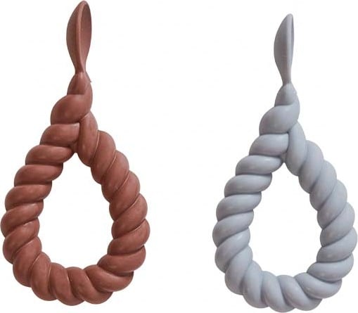 Łyżeczki dziecięce Mellow niebieska i brązowa 2 szt.