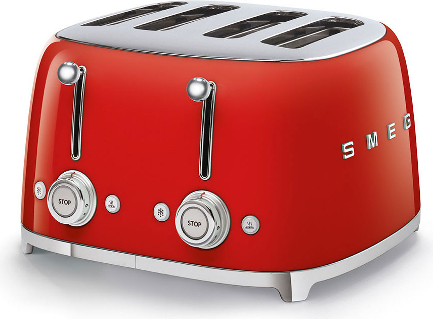 Toster czterokomorowy 50's Style czerwony na 4 kromki